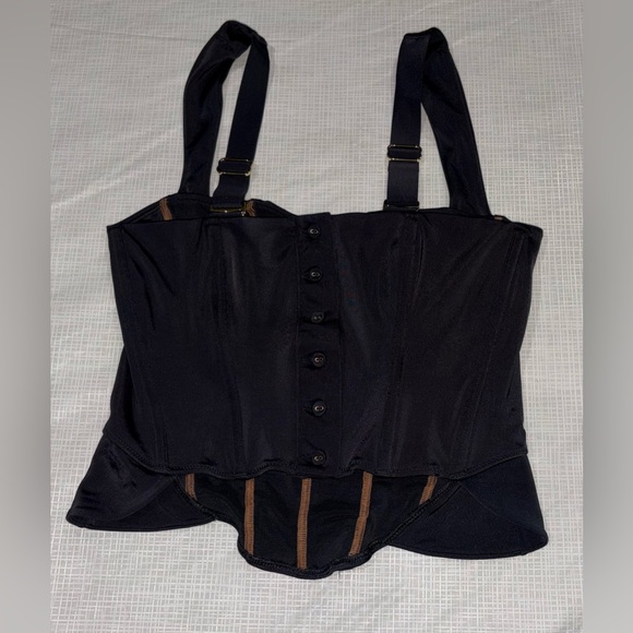We Are HAH Sz Medium Knock Out Black Corset Top - Picture 12 of 14